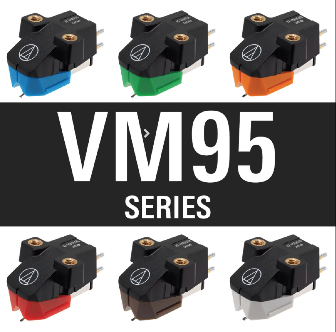 Audio Technica AT VM95 cartridges