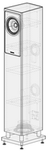 Rosso Fiorentino Toscano F Floorstanding Speakers