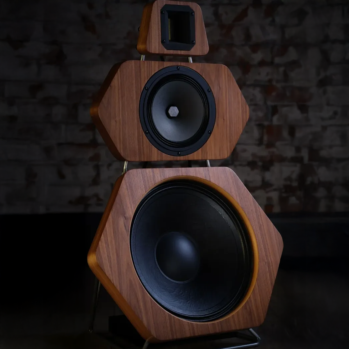 HEX3 compact open baffle loudspeakers