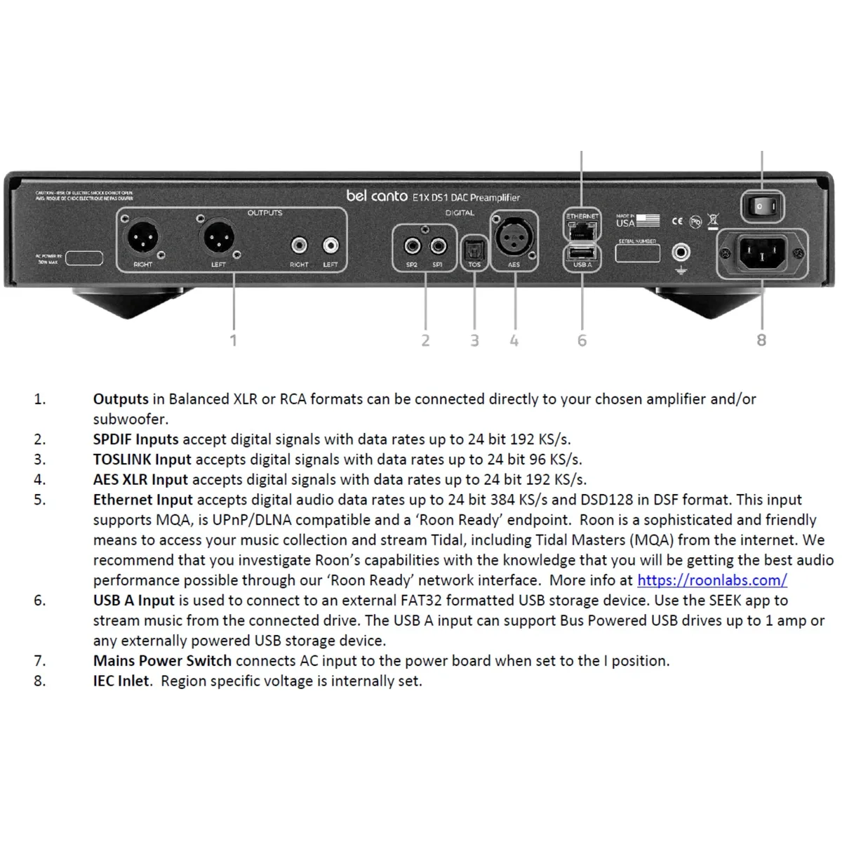 Bel Canto – E1X DS1 Streaming DAC/PRE