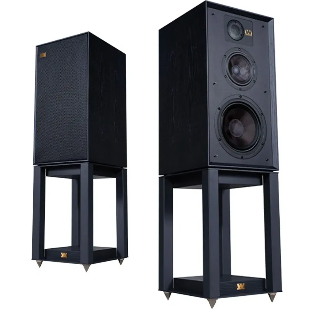Wharfedale Linton Heritage Standmount Speakers with Matching Stands