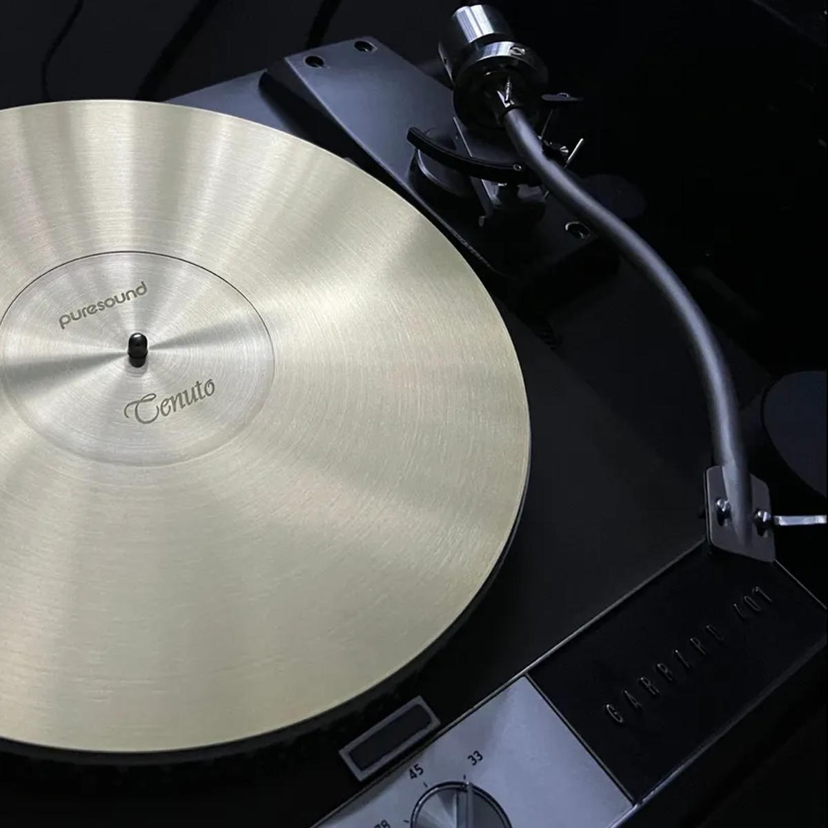 Puresound Tenuto gunmetal heavy turntable mat